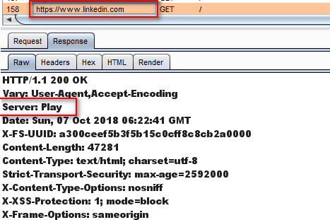 server information linkedin page